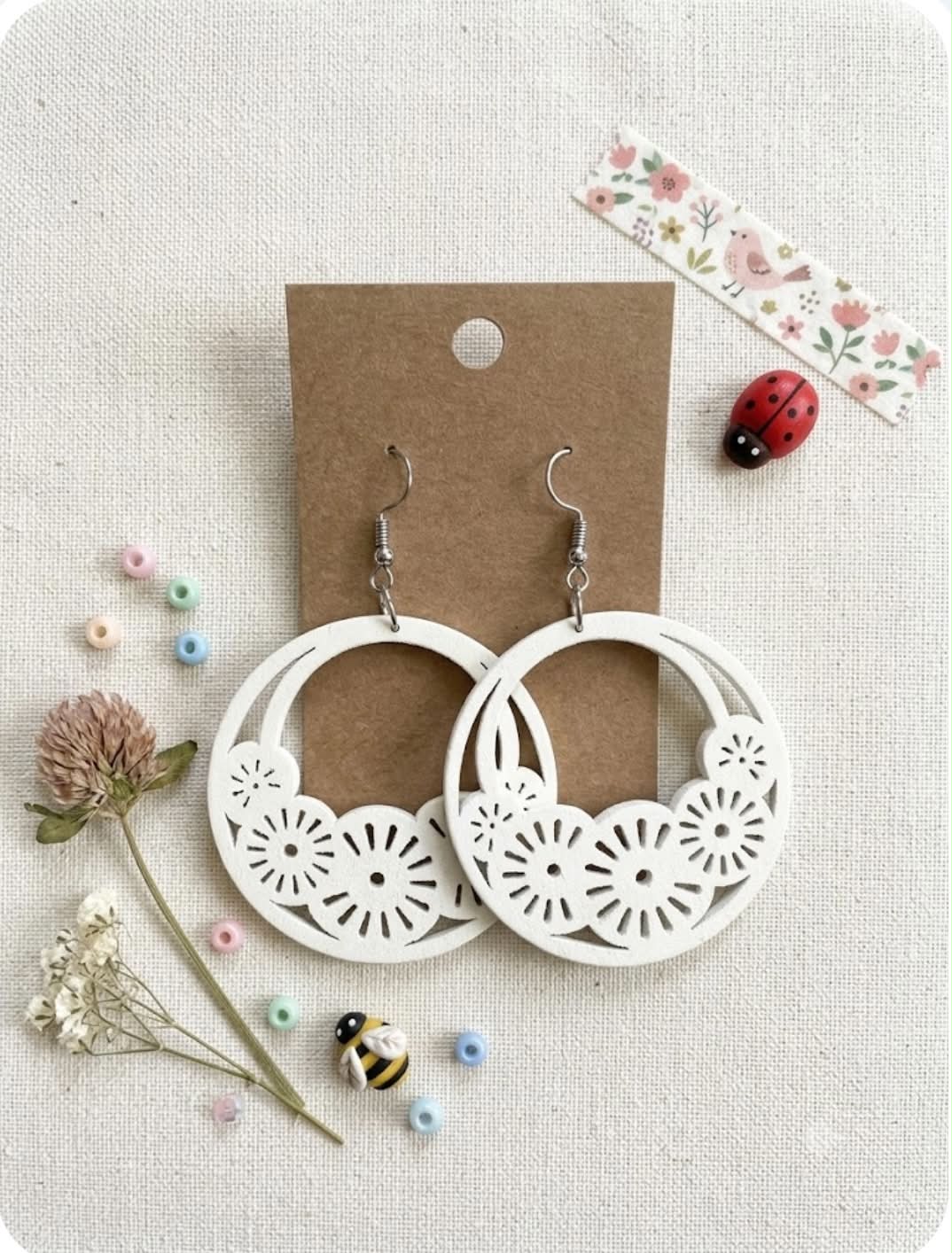 Cutout Hoop Earrings