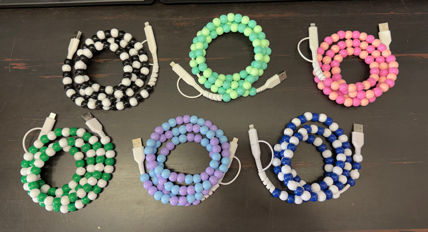 3ft beaded chargers