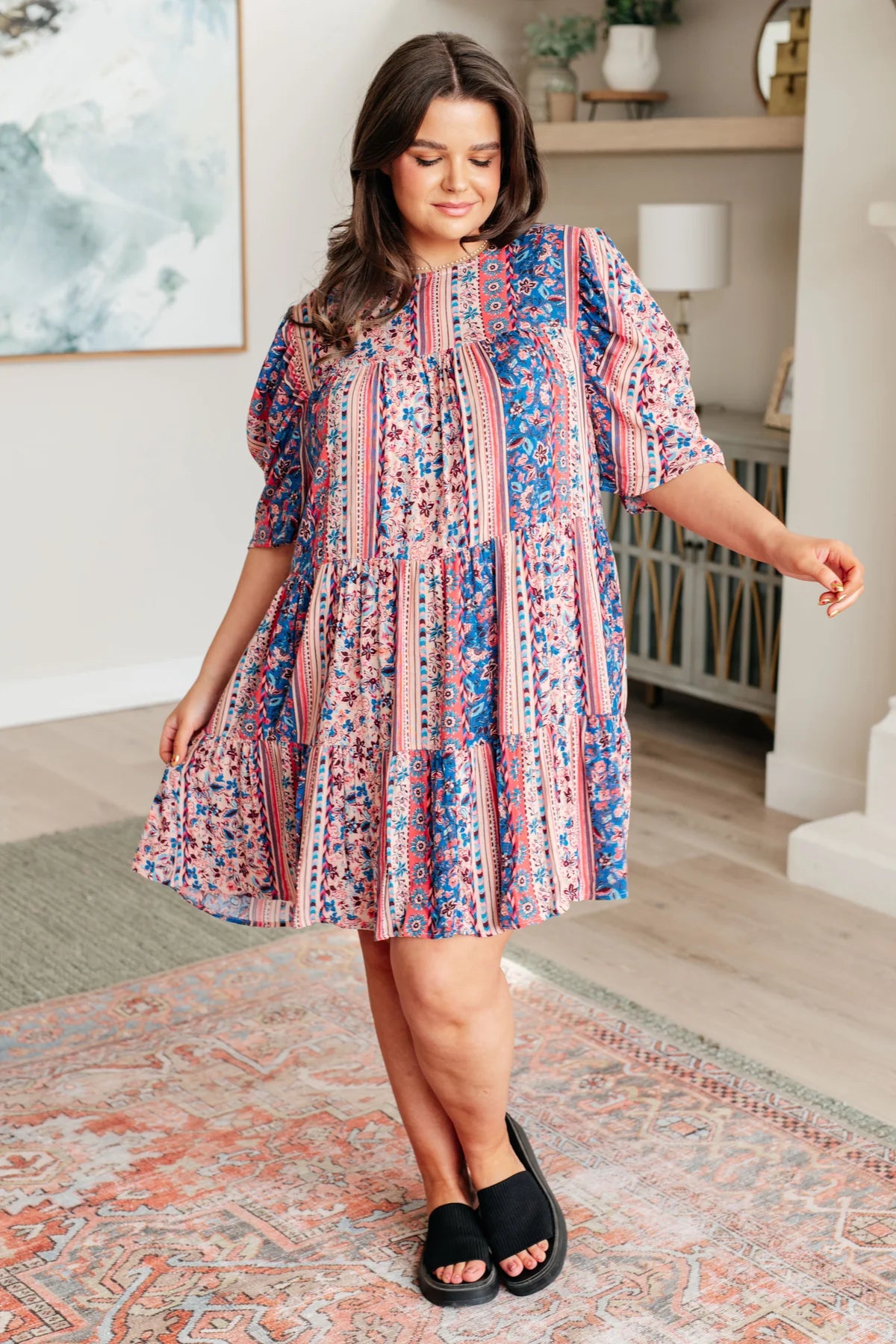 IT'S A DELICACY TIERED DRESS