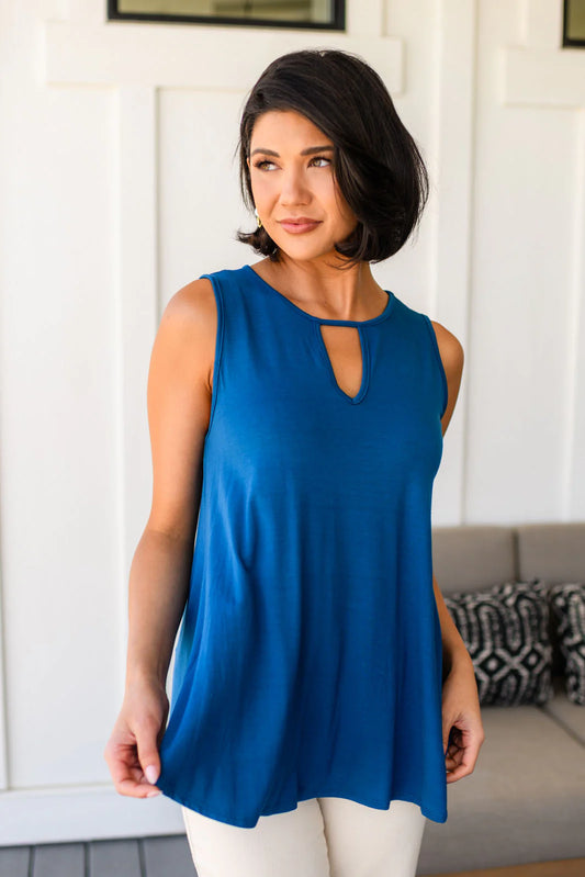 Blue tank top