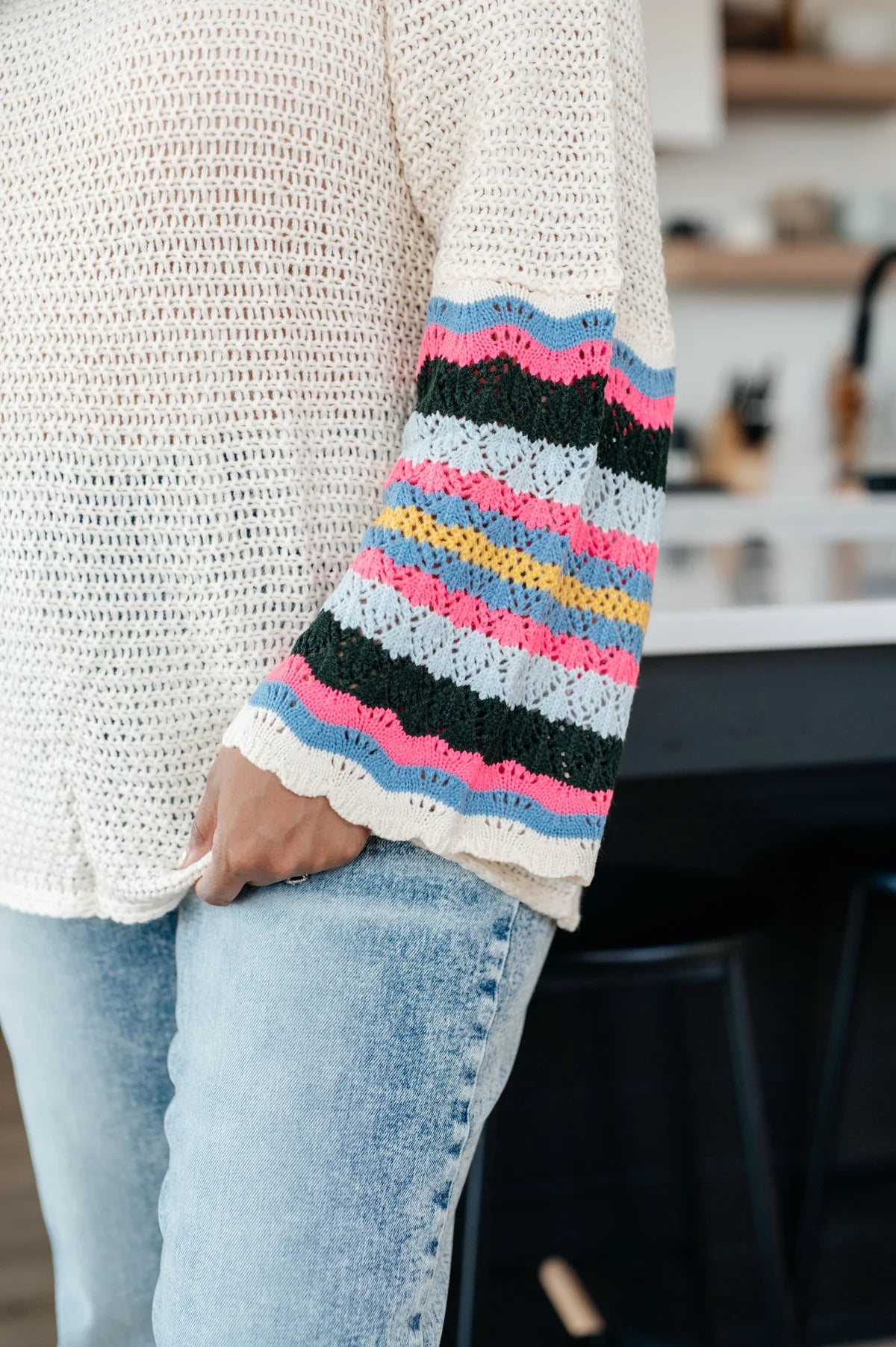 Ruffle sleeve top