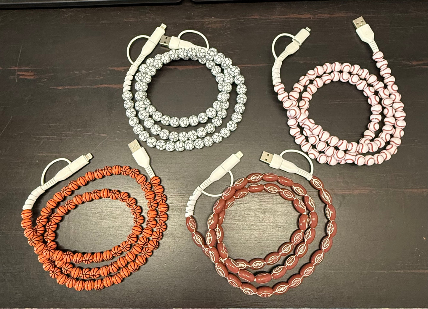 3ft beaded chargers