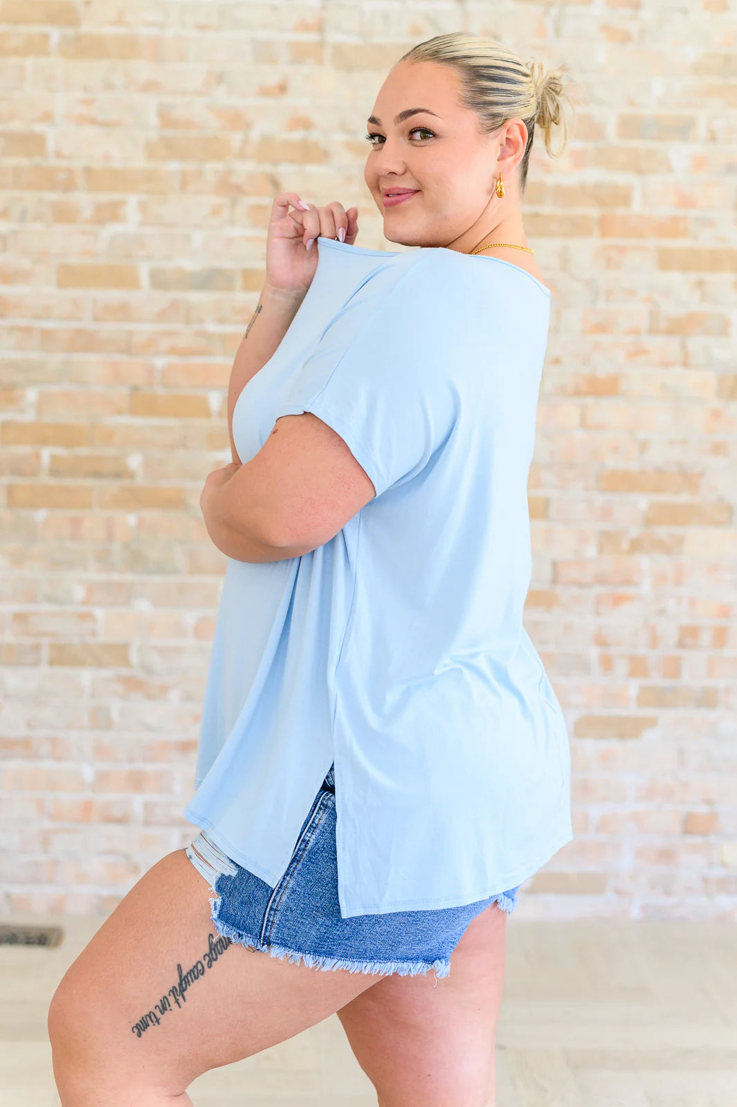 Fly Away blue top