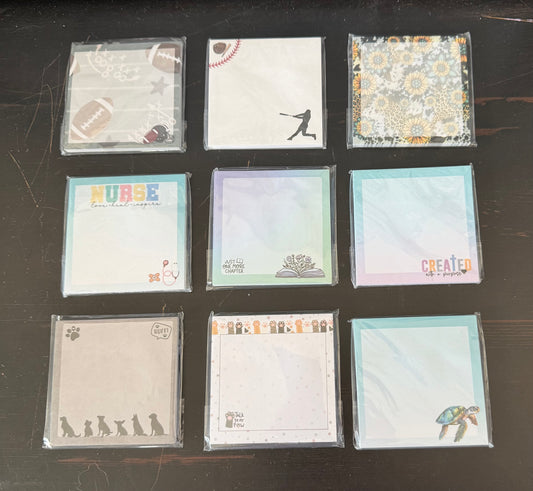 Sticky notepads