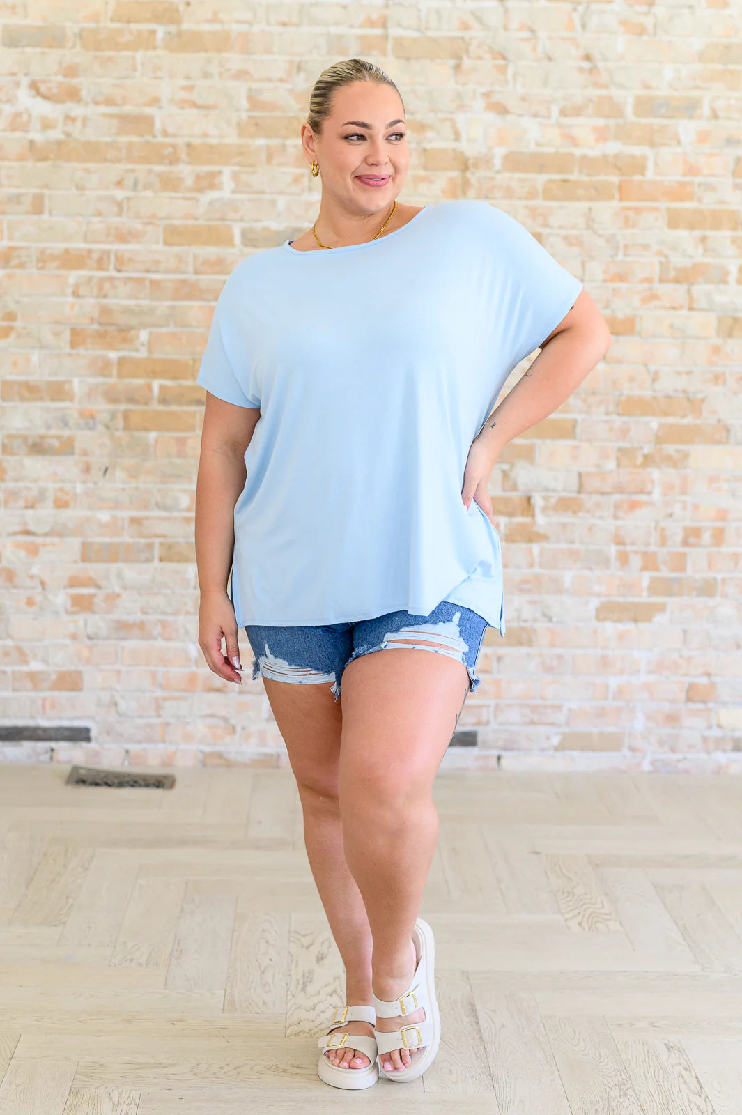 Fly Away blue top